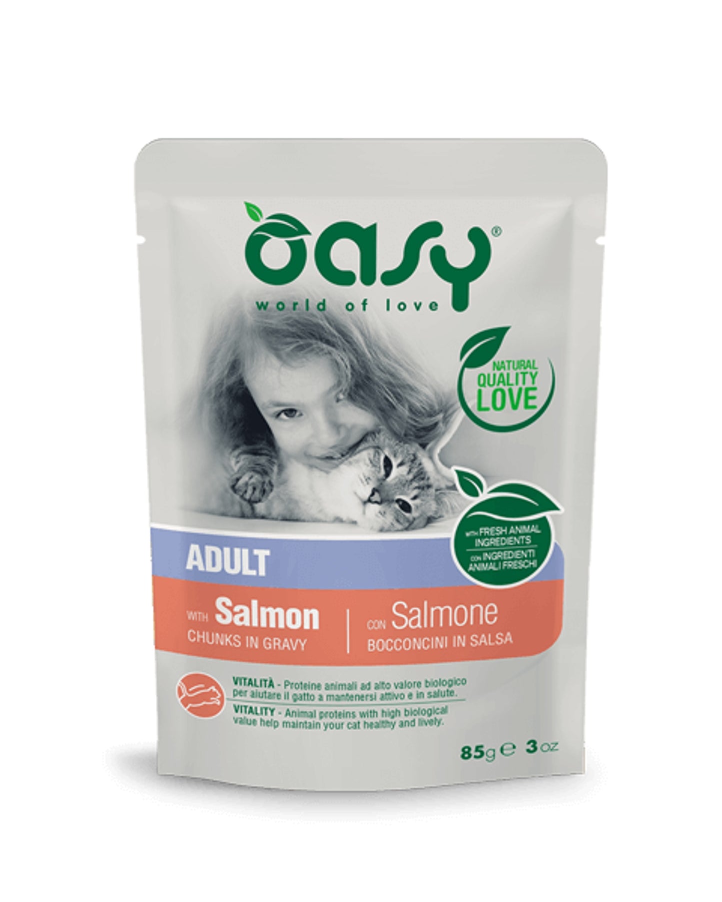 Oasy Bocconcini Adult - Salmone - Cat