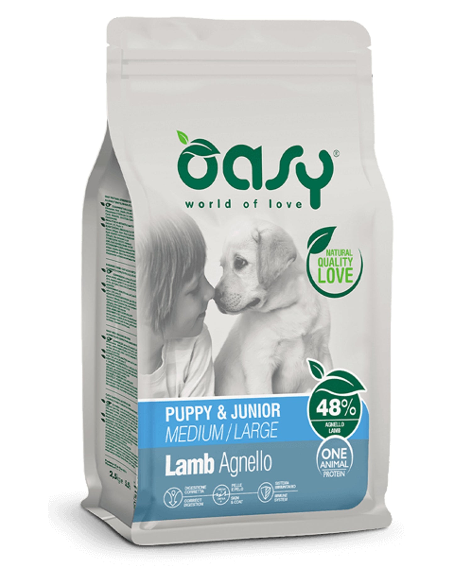 Oasy OAP Puppy e Junior - Agnello - Medium/Large