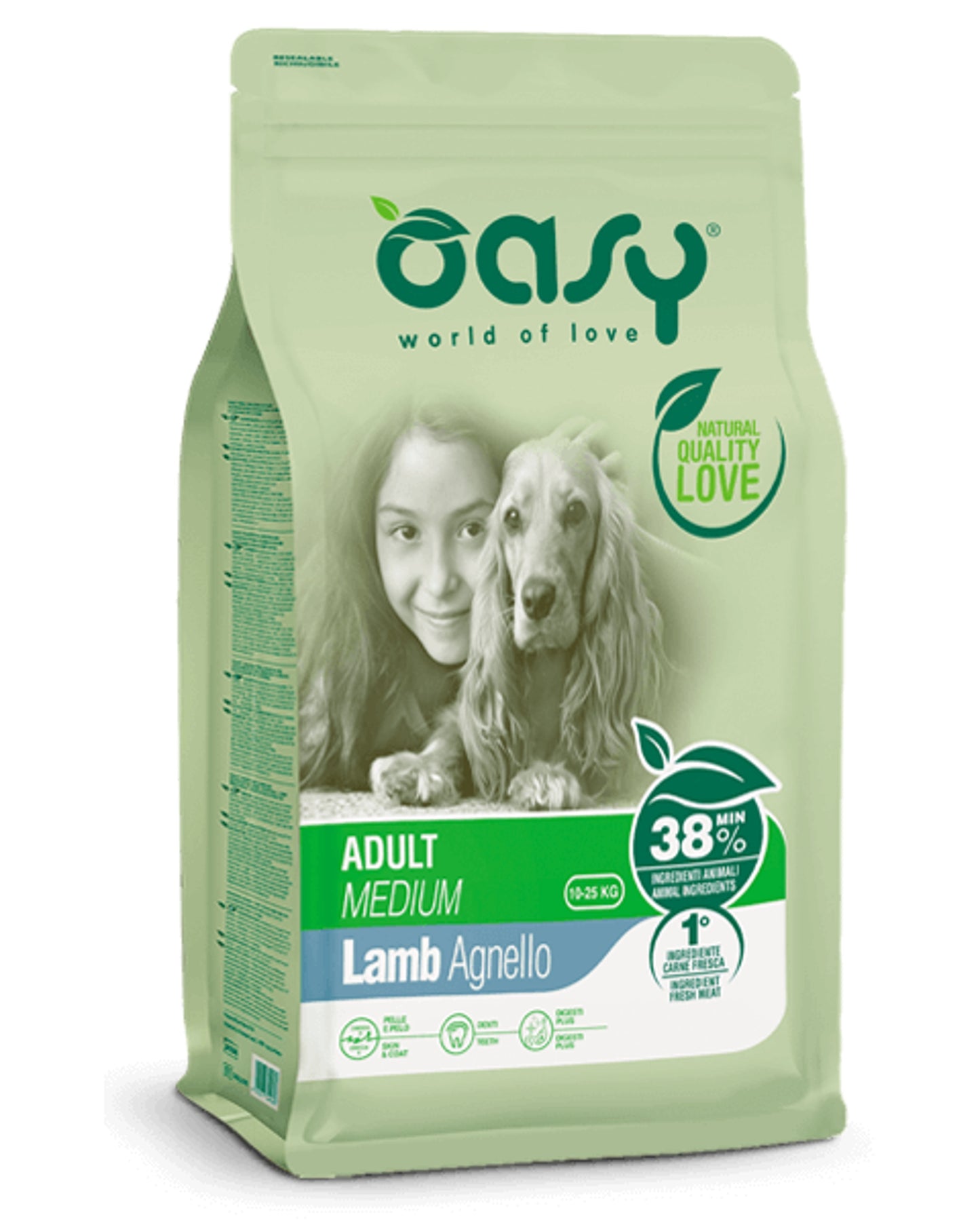 Oasy Lifestage Adult - Agnello - Medium