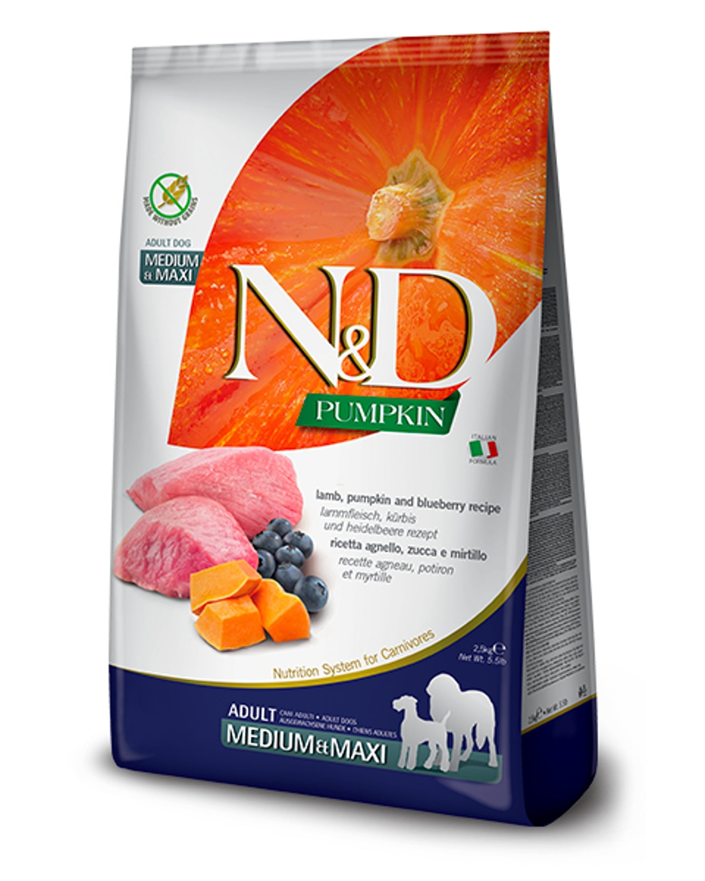 N&D Pumkin Adult - Agnello e Mirtillo - Medium/Maxi