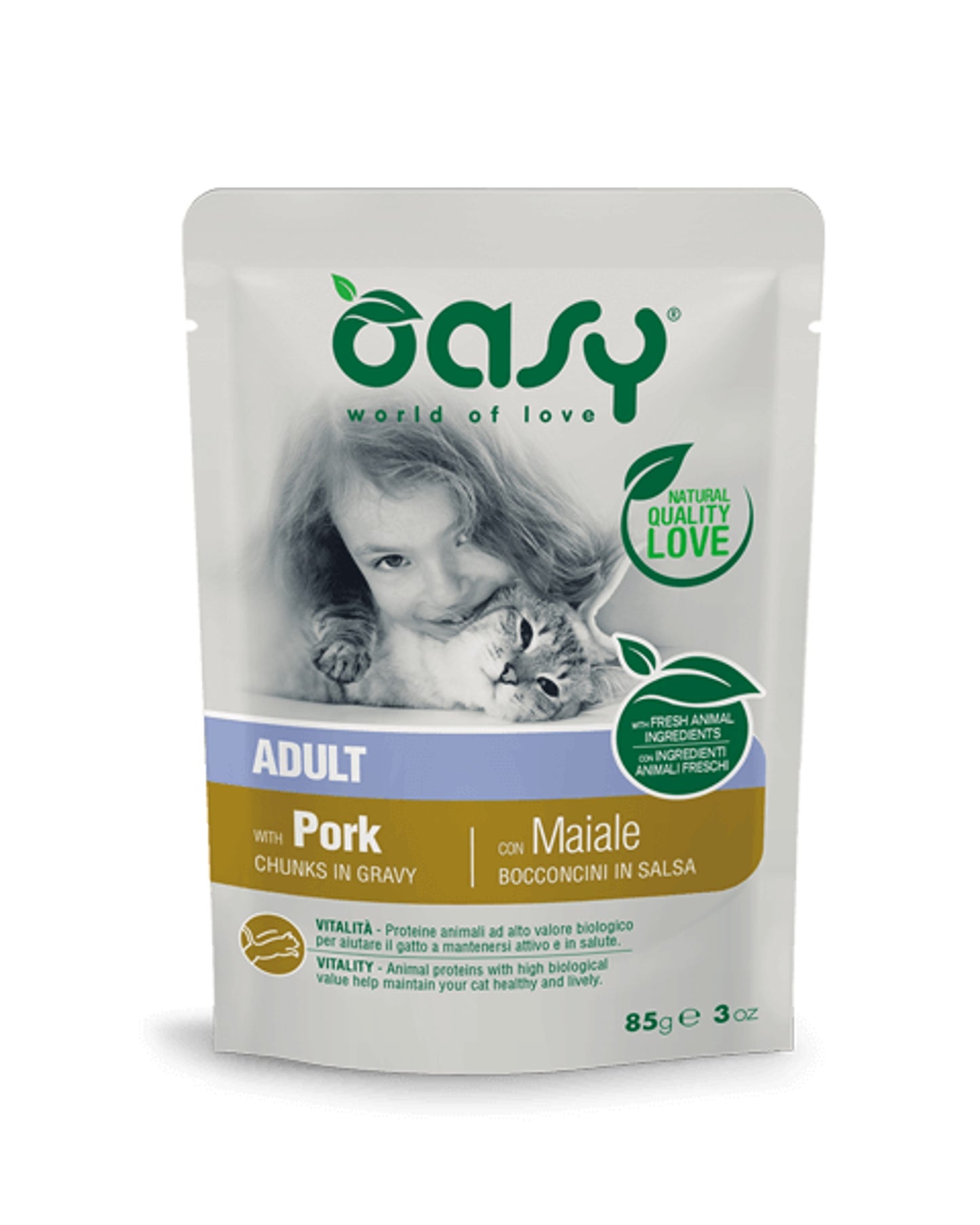 Oasy Bocconcini Adult - Maiale - Cat