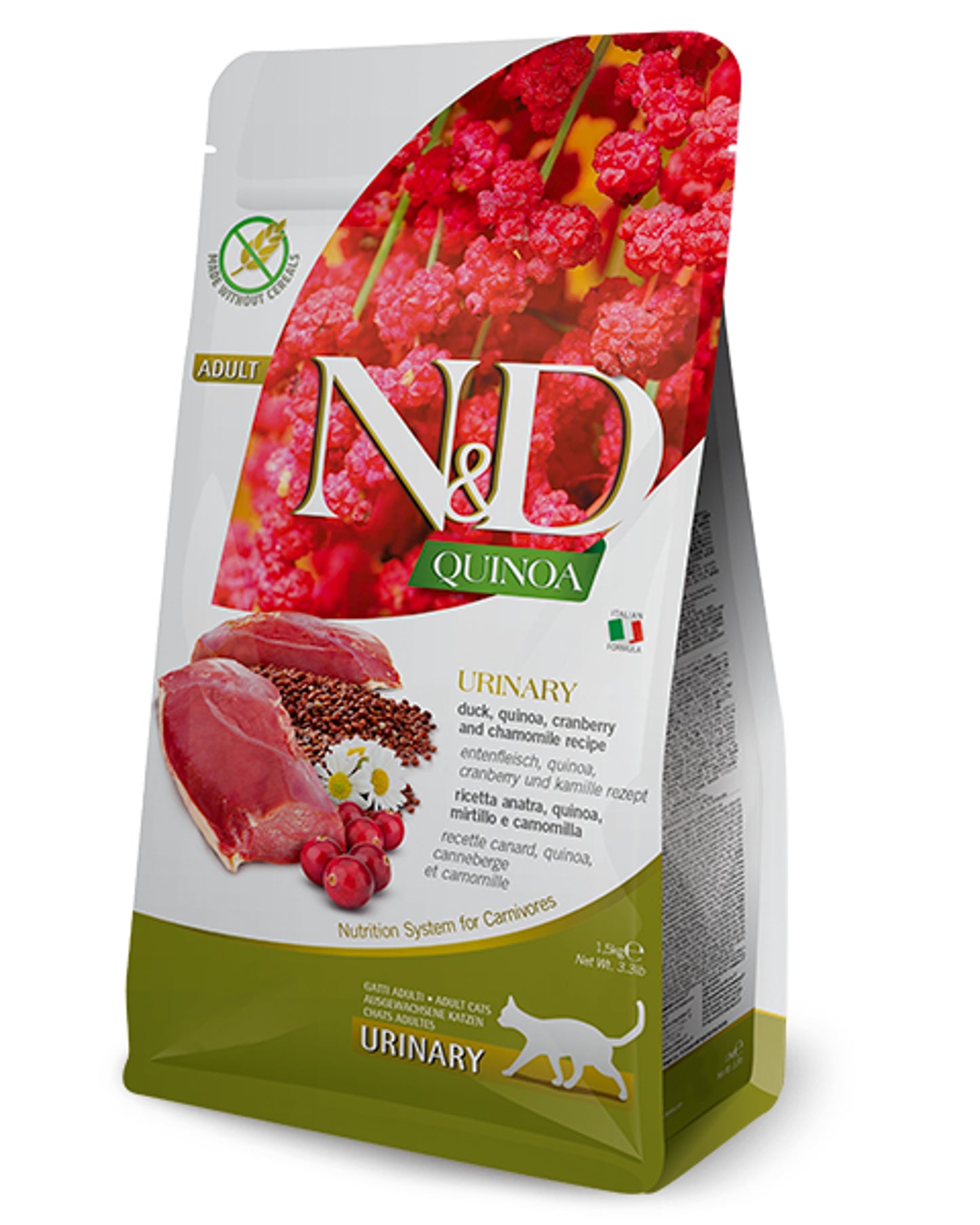 N&D Quinoa Urinary Adult - Anatra - Cat