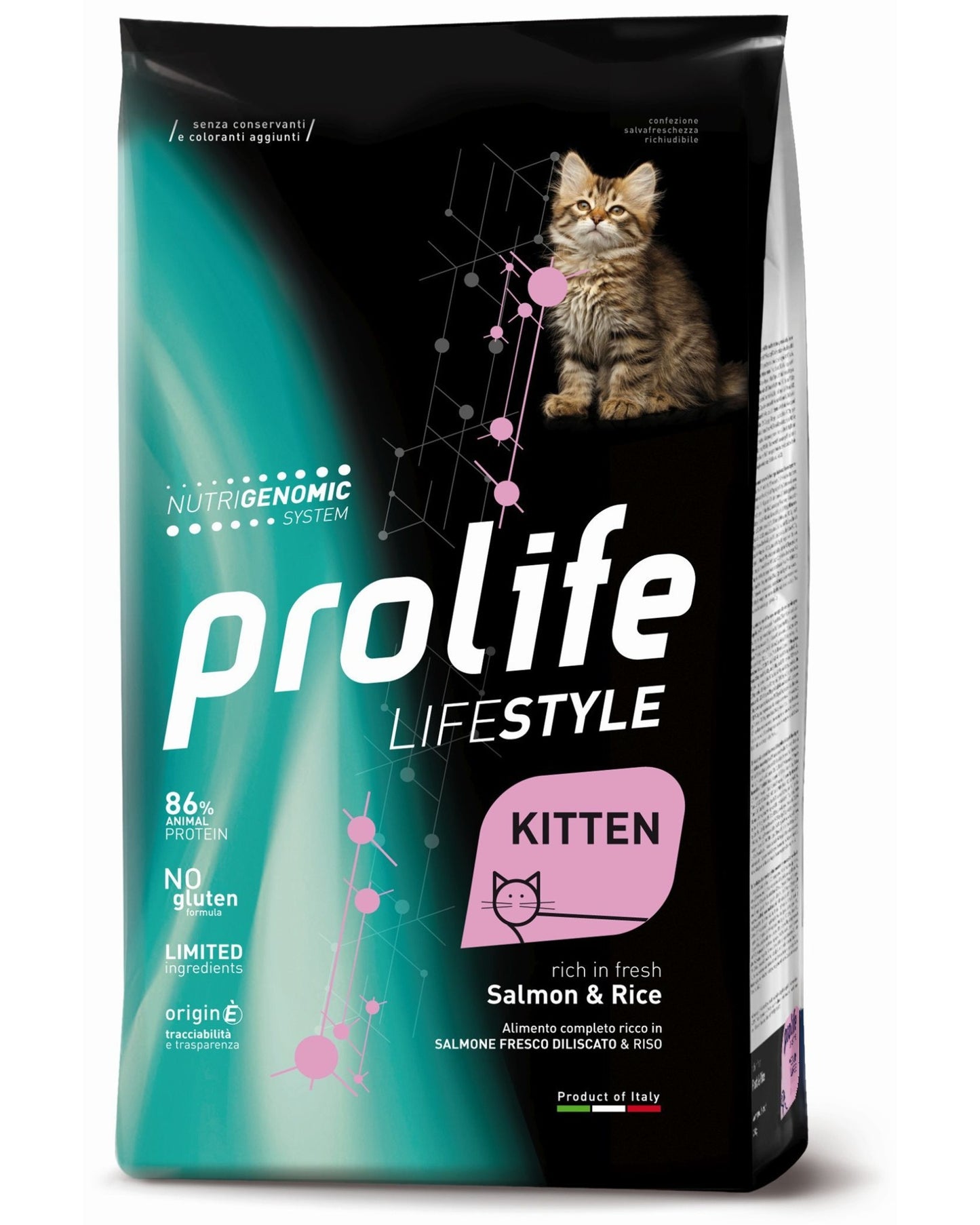 Prolife Lifestyle Kitten - Salmone e Riso - Cat