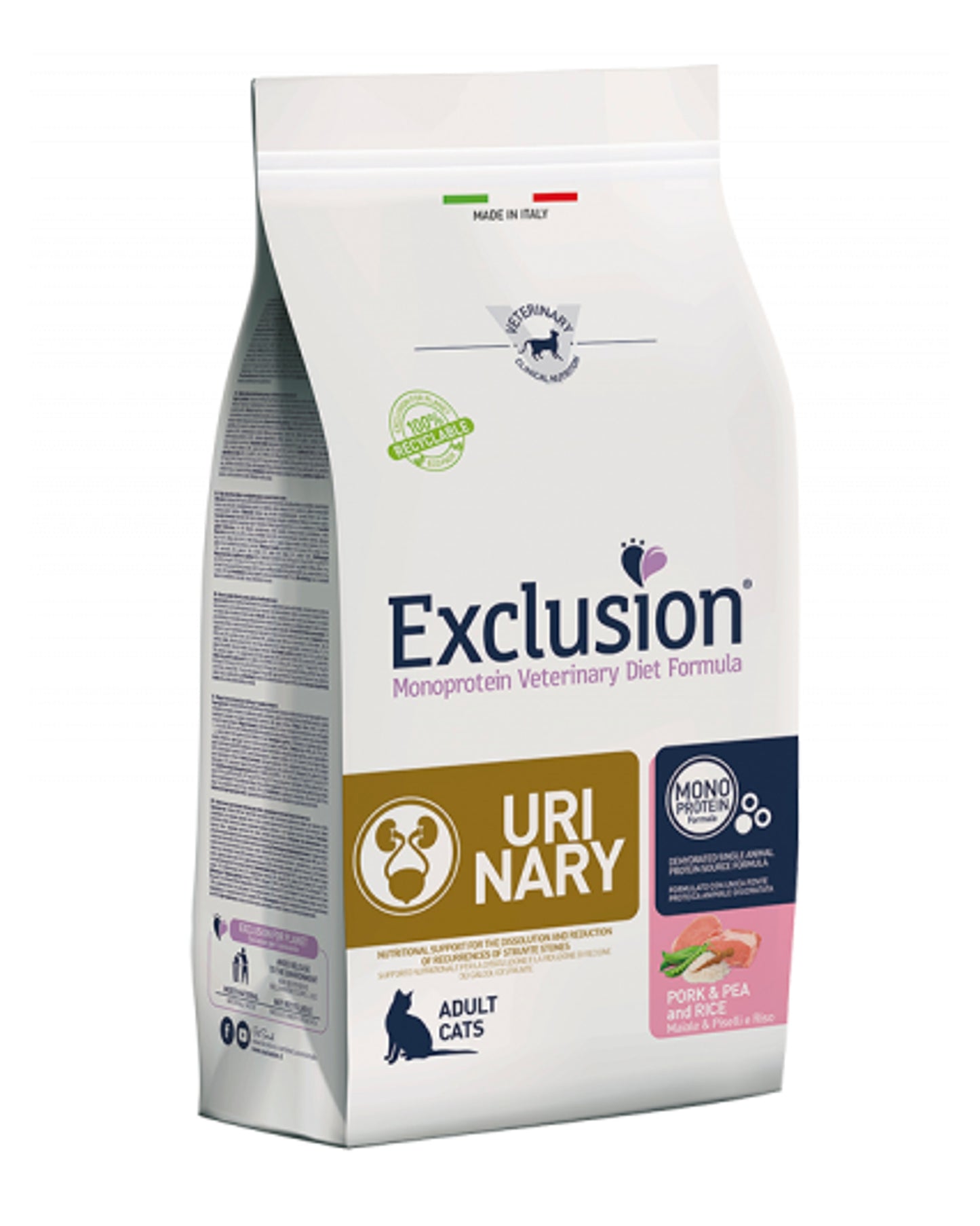 Exclusion Urinary - Maiale Piselli e Riso - Cat