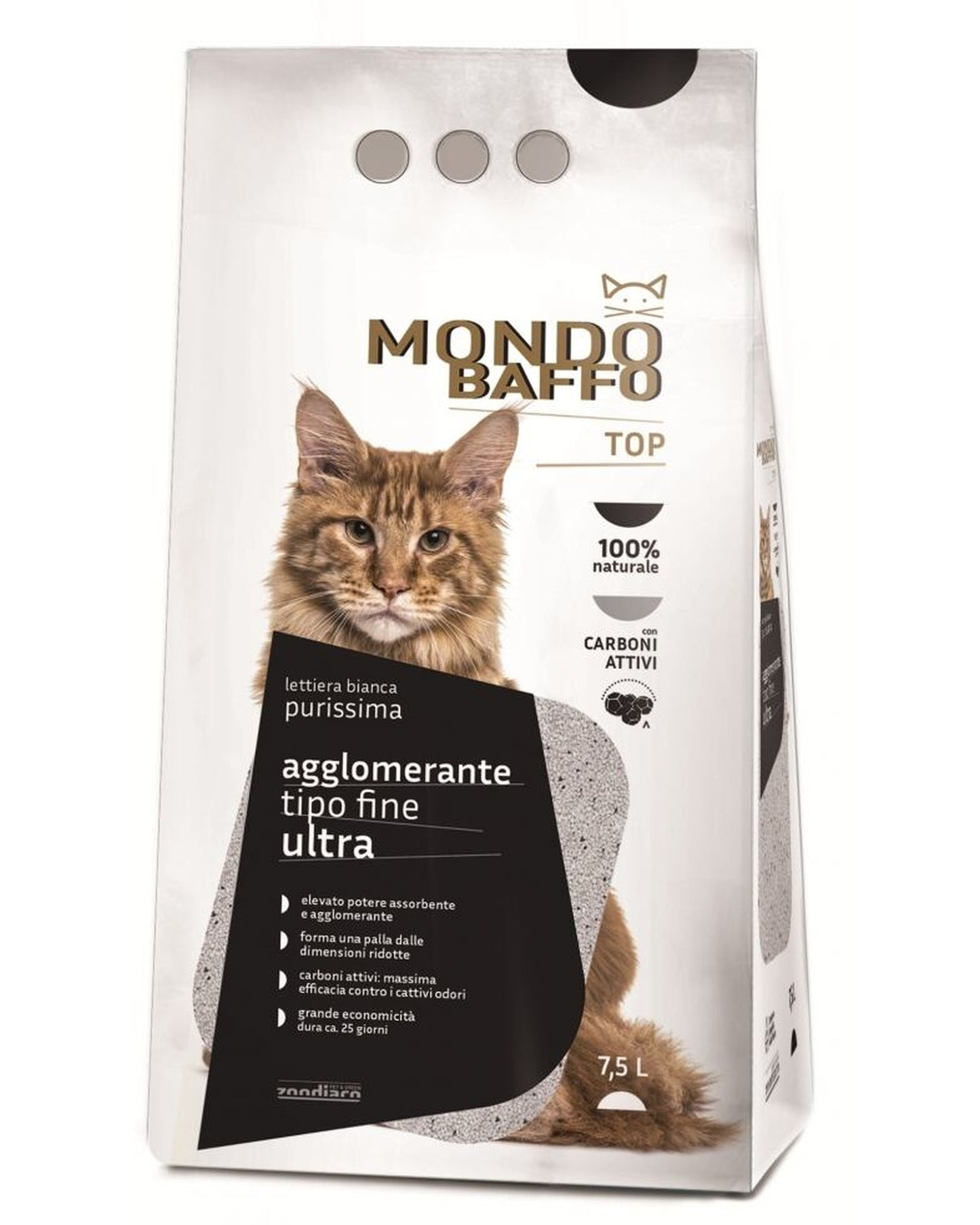 Lettiera Bianca Tipo Fine Ultra Carboni Attivi
