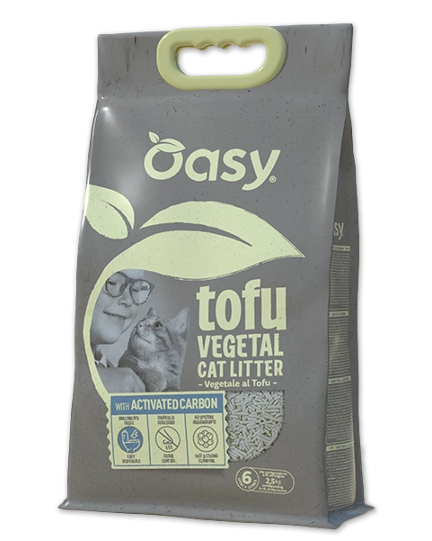 Oasy Lettiera Vegetale Tufu Activated Carbon