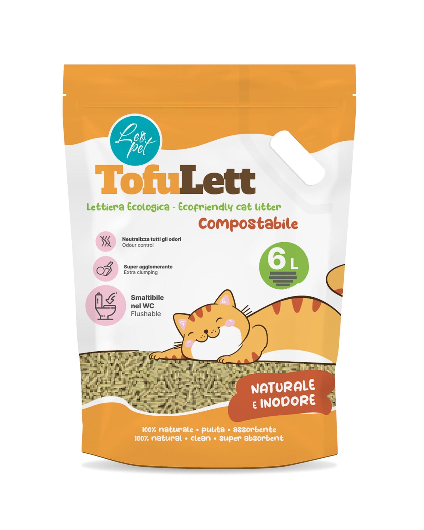 Lettiera in Tofu Profumazione Naturale