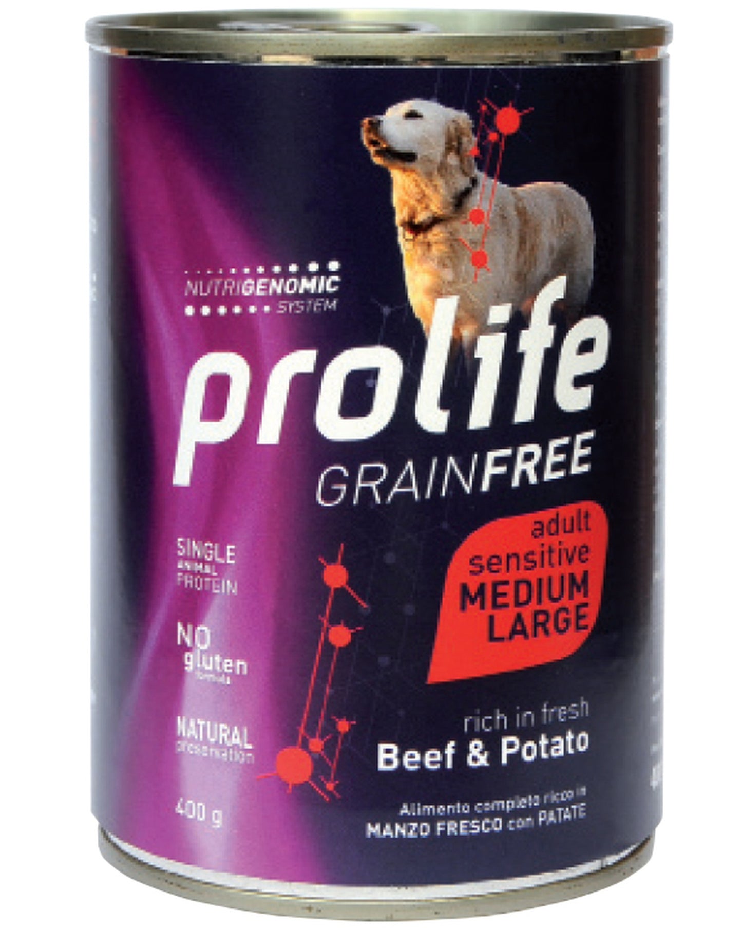 Prolife Grain Free Adult - Manzo e Patate - Medium/Large
