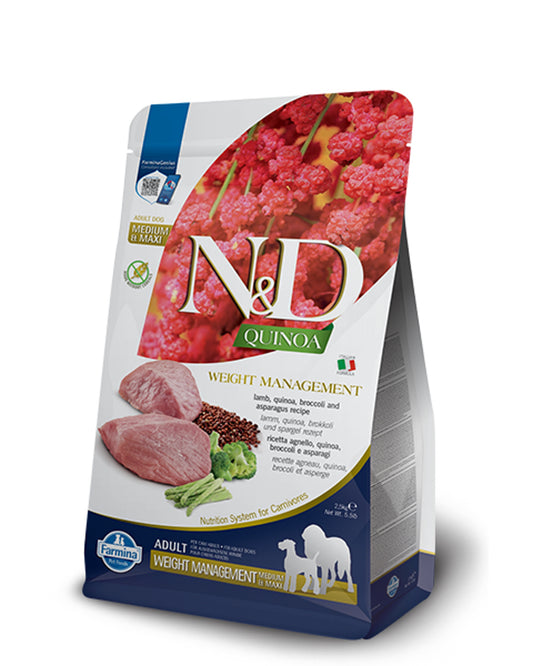 N&D Quinoa Weight Managament Adult - Agnello - Medium/Maxi