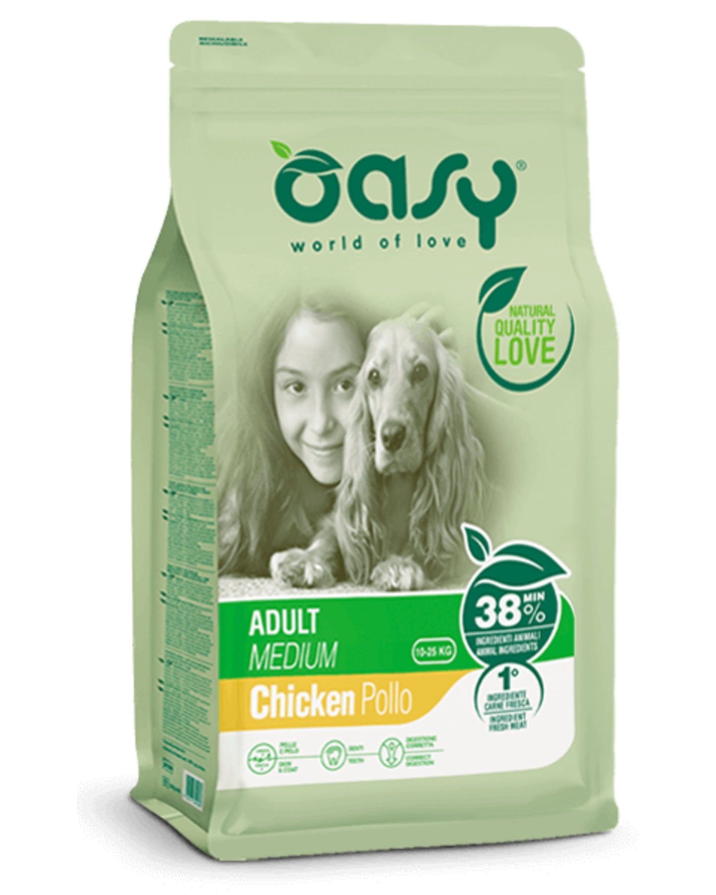 Oasy Lifestage Adult - Pollo - Medium