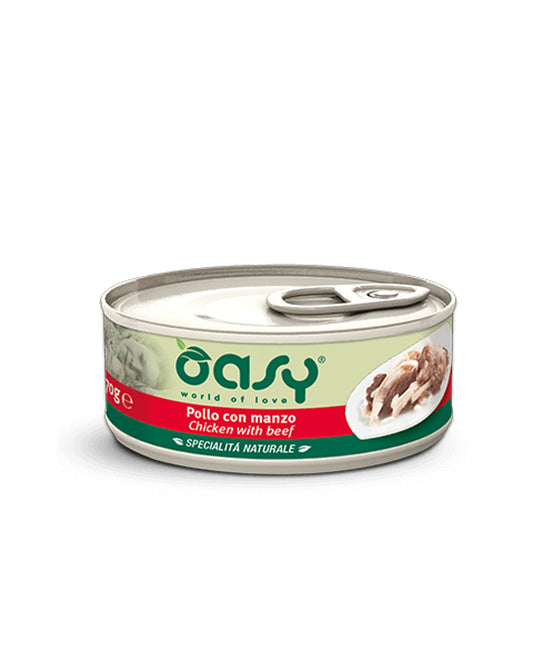 Oasy Natural Adult - Pollo con Manzo  - Cat