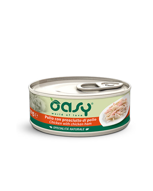 Oasy Natural Adult - Pollo con Prosciutto - Cat
