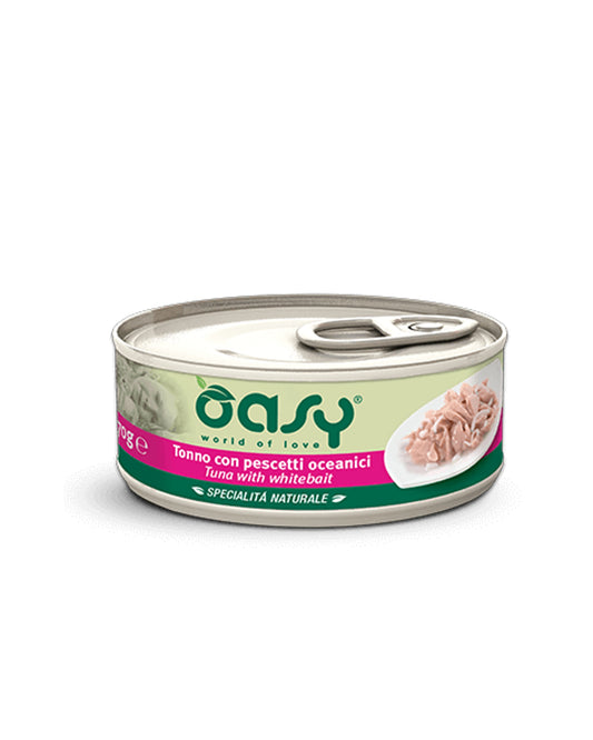 Oasy Natural Adult - Tonno con Pescetti Oceanici  - Cat