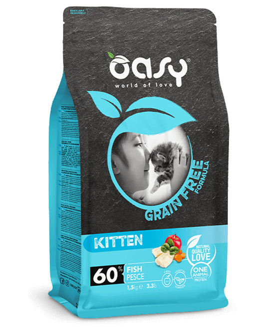 Oasy Grain Free Kitten - Pesce