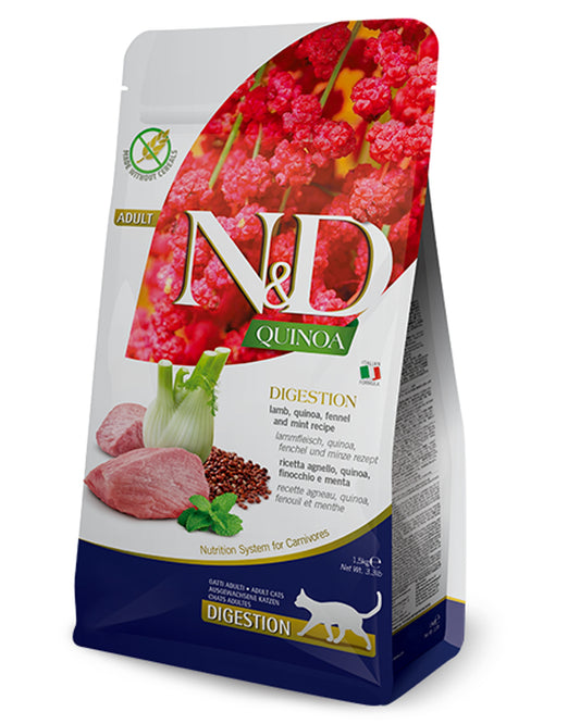 N&D Quinoa Digestion Adult - Agnello e Mirtillo  - Cat