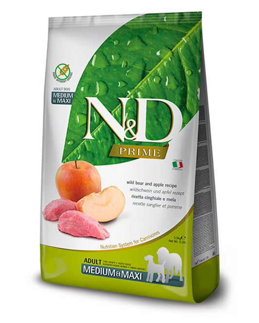 N&D Prime Adult - Cinghiale e Mela- Medium/Maxi