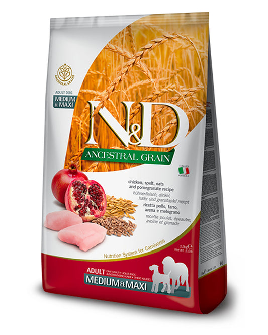 N&D Ancestral Adult - Pollo e Melograno - Medium/Maxi