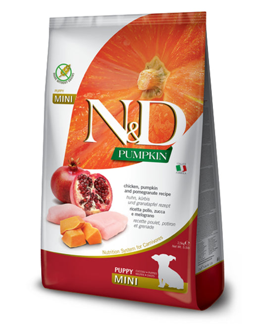 N&D Pumpkin Puppy - Pollo, Zucca e Melograno - Mini