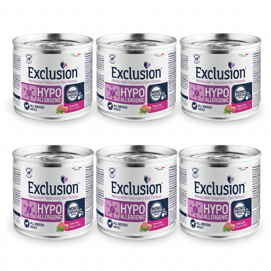 Exclusion Hypoallergenic - Maiale e Piselli - CrocoPacks 6x200g