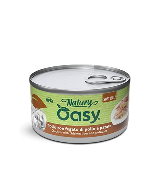 Oasy Natury Soft Jelly - Pollo con Fegato e Patate - Cat