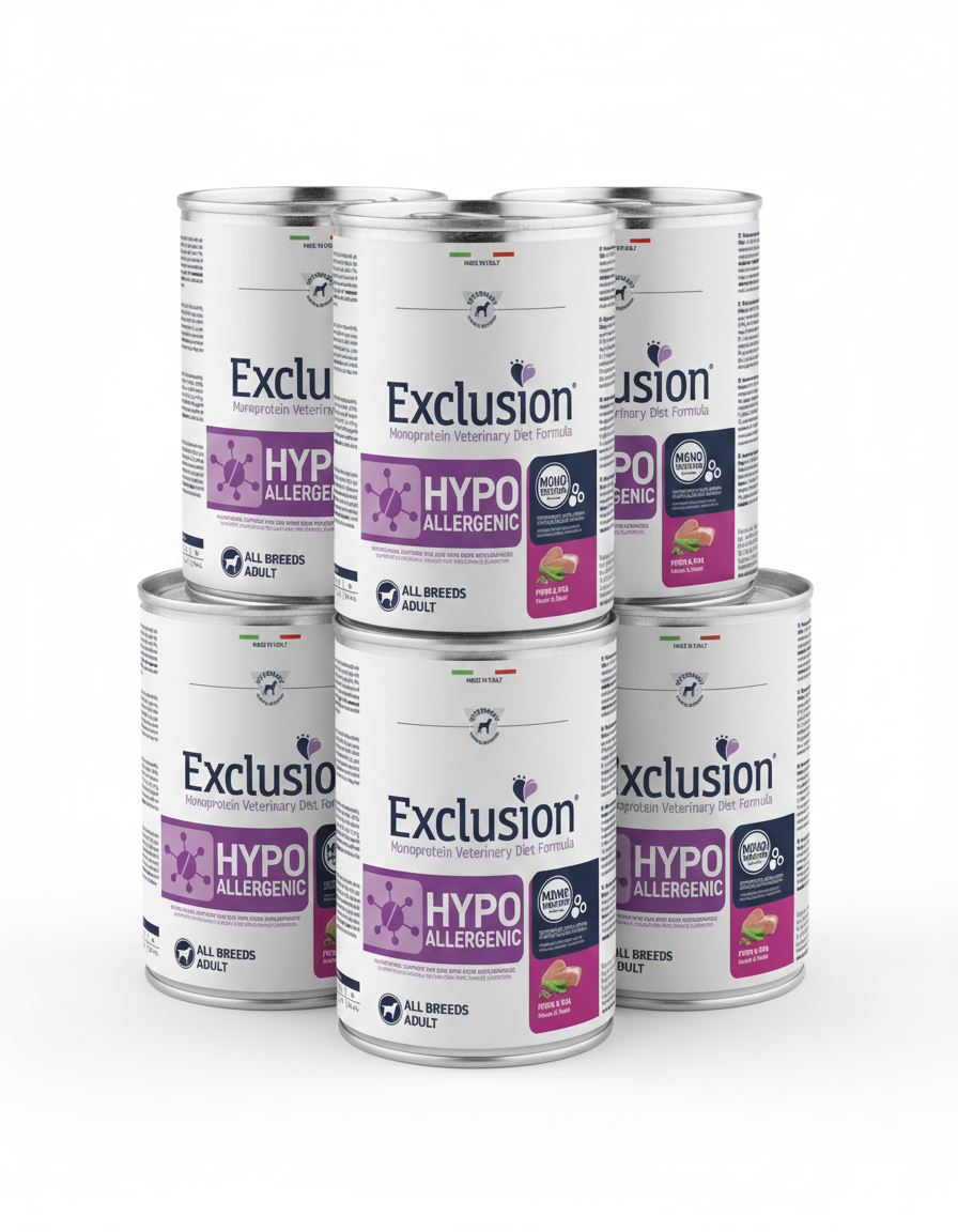 Exclusion Hypoallergenic Maiale e Piselli CrocoPacks 6x400g