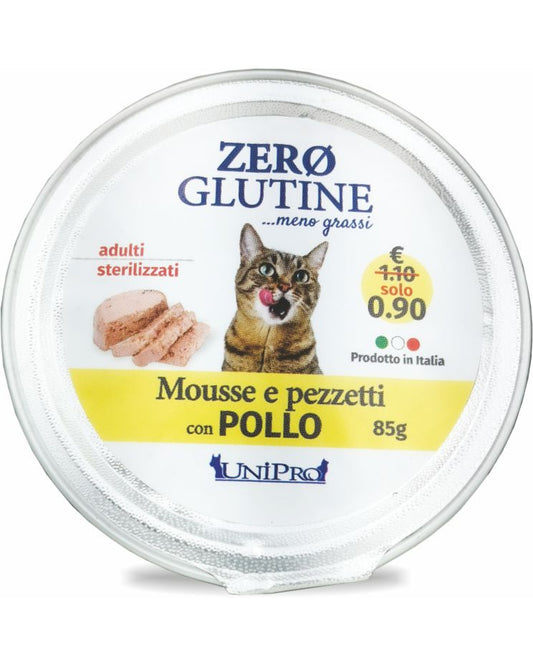 Unipro Zero Glutine Mousse - Pollo - Cat