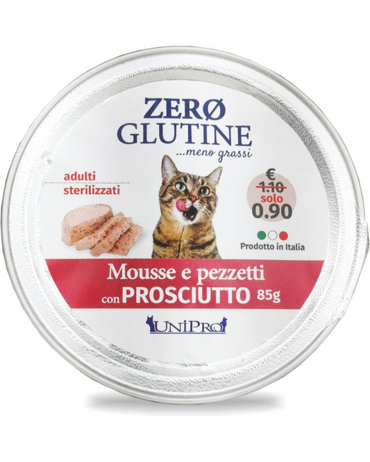 Unipro Zero Glutine Mousse - Prosciutto - Cat