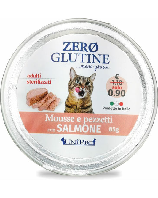 Unipro Zero Glutine Mousse - Salmone - Cat