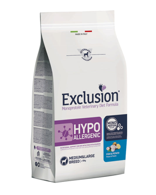 Exclusion Hypoallergenic - Pesce e Patate - Medium/Large