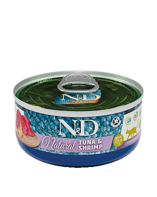 N&D Natural Adult - Tonno e Gamberetti  - Cat
