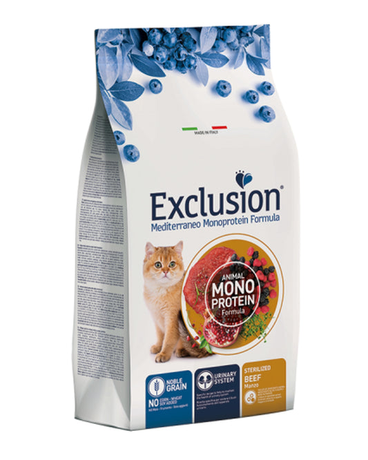 Exclusion Mediterraneo Sterilized - Manzo - Cat