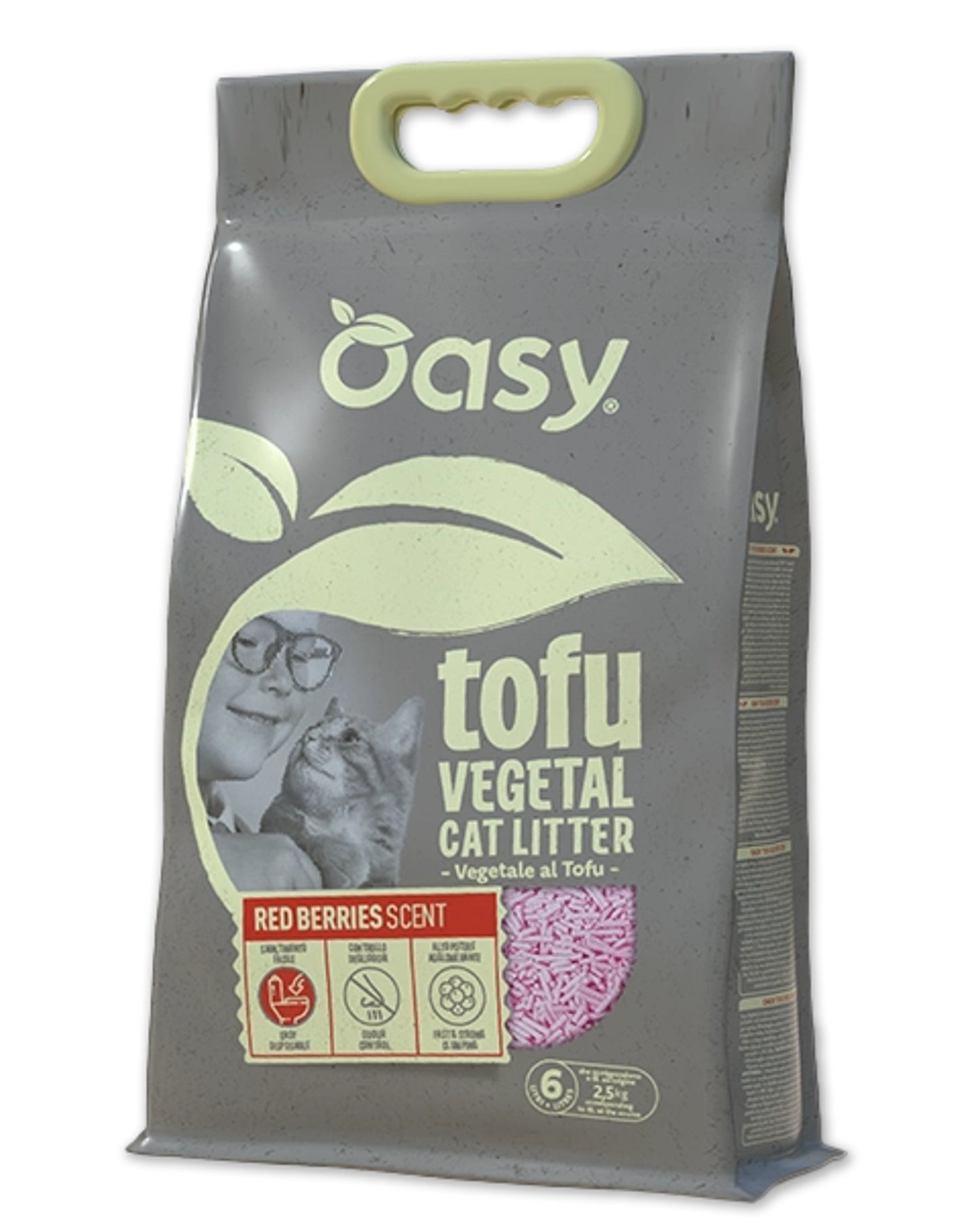 Oasy Lettiera Vegetale Tofu Red Berries