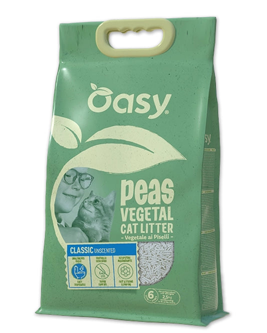 Oasy Lettiera Vegetale Piselli Classic Unscented