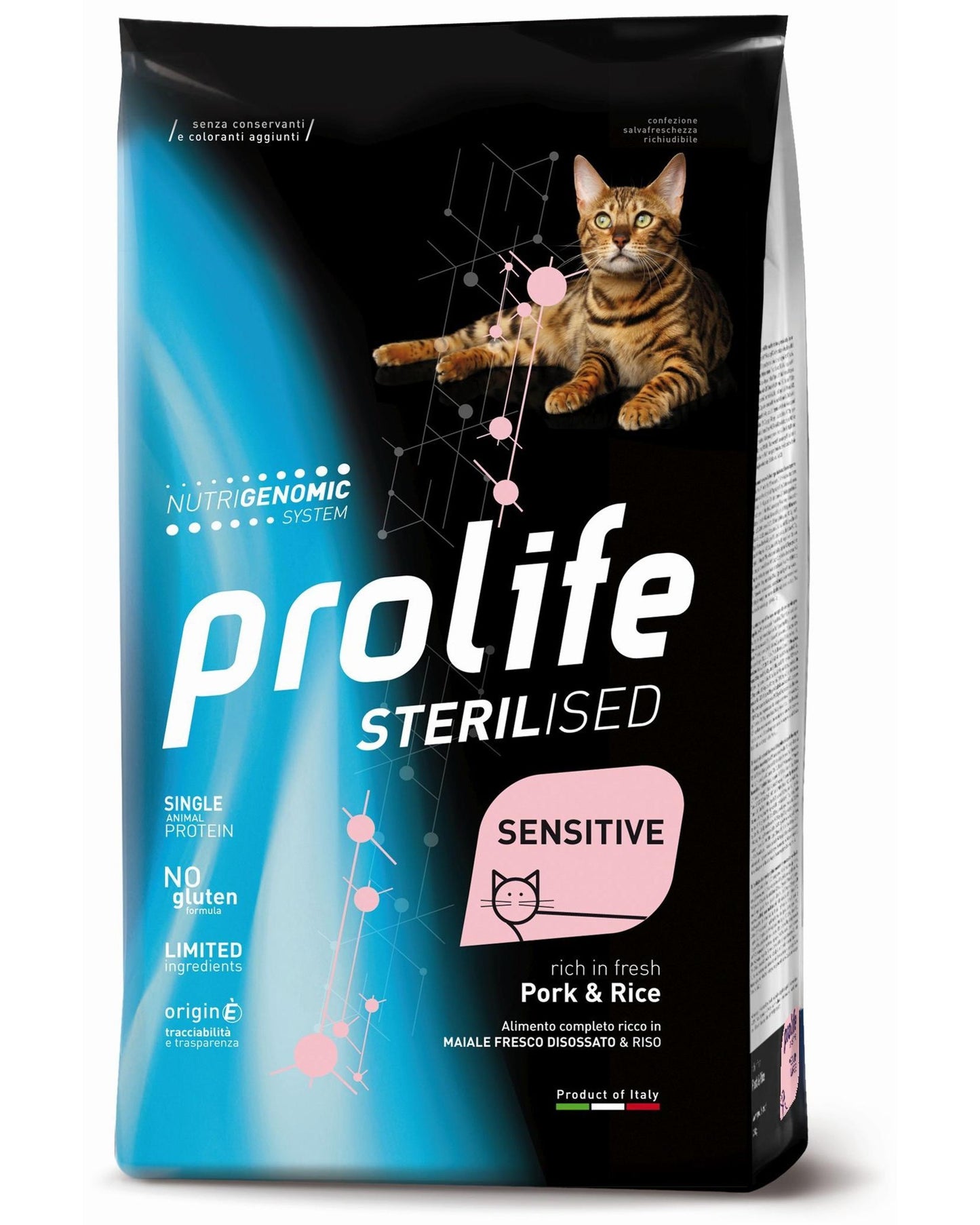 Prolife Sterilised Sensitive Adult - Maiale e riso  - Cat