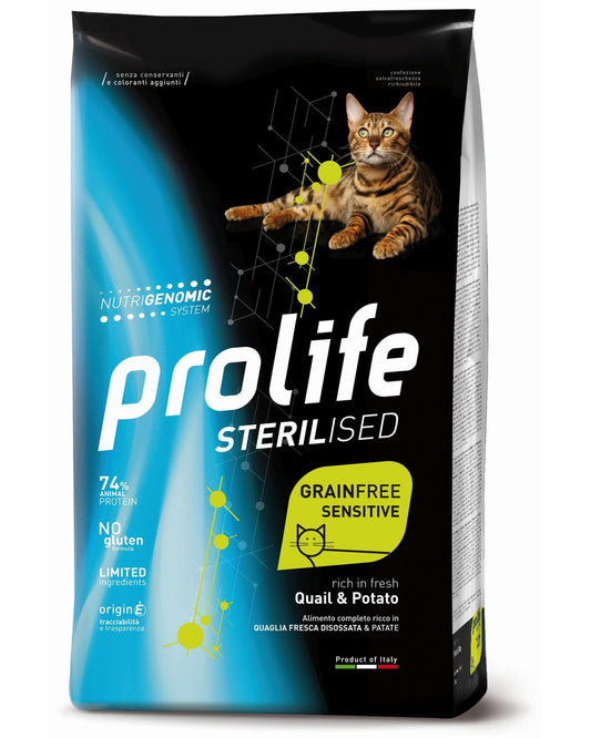 Prolife Sterilised Grain Free Adult - Quaglia e Patate  - Cat
