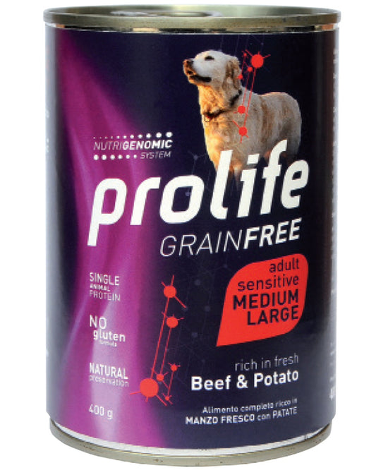 Prolife Grain Free Adult - Manzo e Patate - Medium/Large