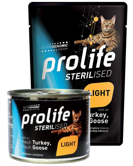 Prolife Sterilised Adult Light - Tacchino e Oca  - Cat